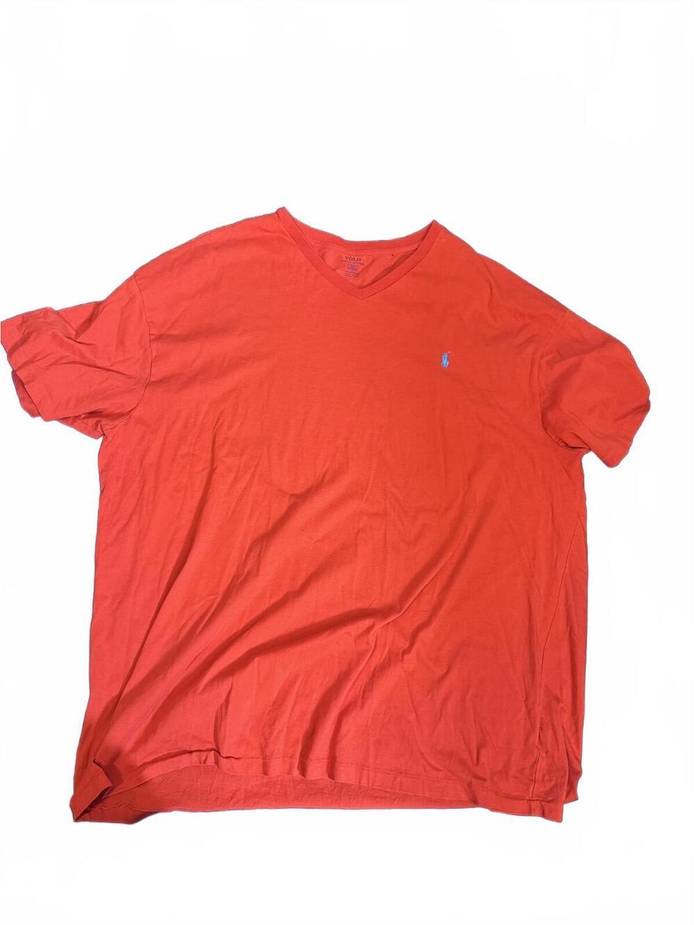 XXL Ralph Lauren Polo Classic Fit V-neck orange T-shirt
